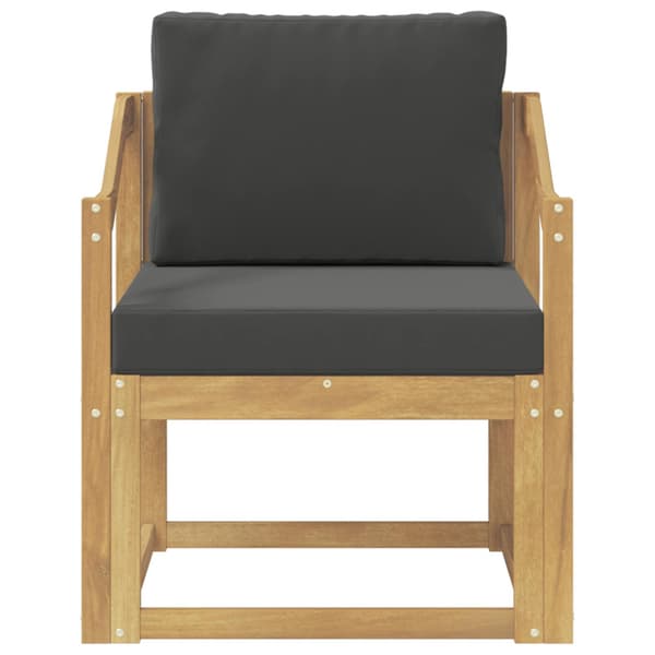 2 Stycke Utomhussoffset Polyester Vit och Antracit