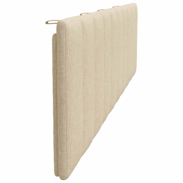 Headboard Cushion "Hanko" Cream 200 cm Fabric
