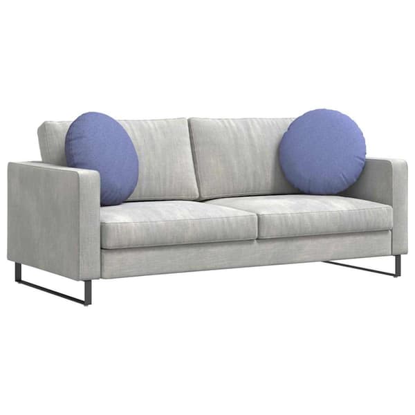 Sittkuddar 2 pcs Jeansblå Ø50 x 19 cm tyg