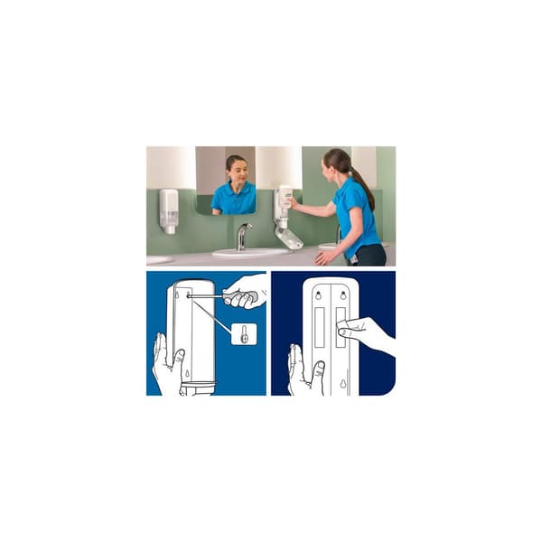 Dispenser TORK S4 tvål/handsprit vit