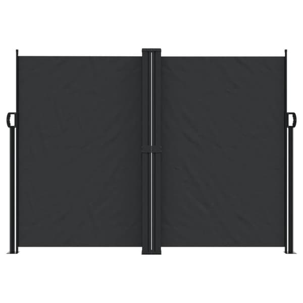 Infällbar sidomarkis 180x600 cm svart