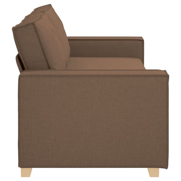 3-Sits soffa Brun 220 cm tyg