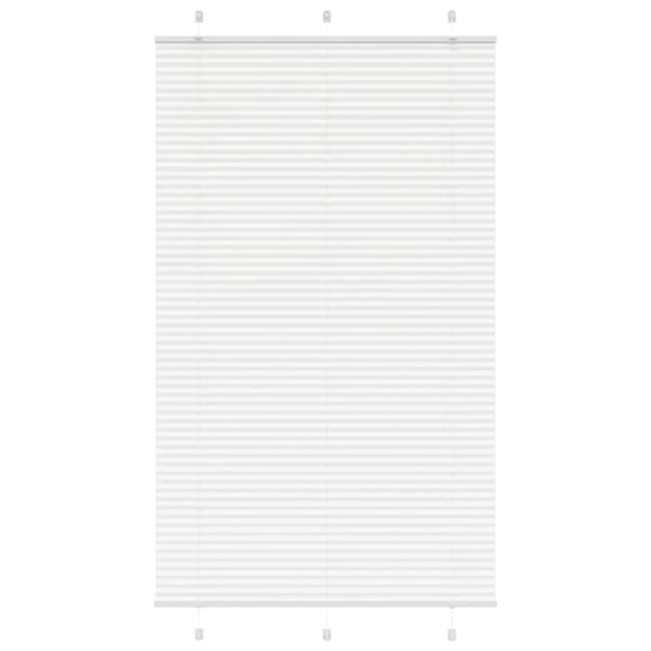 Plisserad persienn vit 115x200 cm tyg bredd 114,4cm polyester