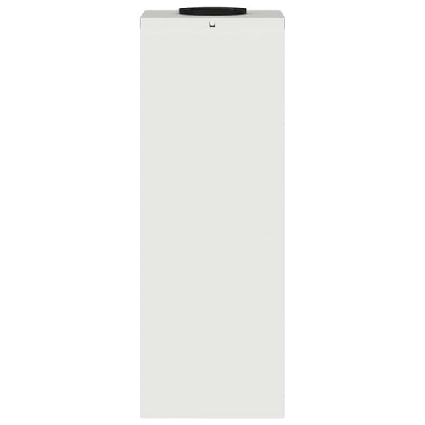 Solcell LED-vägbelysning 2 pcs Vit Kallvalsat stål
