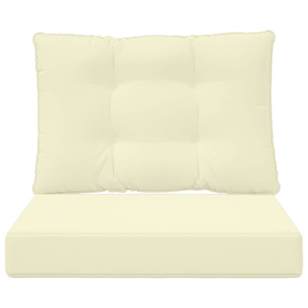 Utomhus Soffa Kudde 2 pcs Kräm Polyester