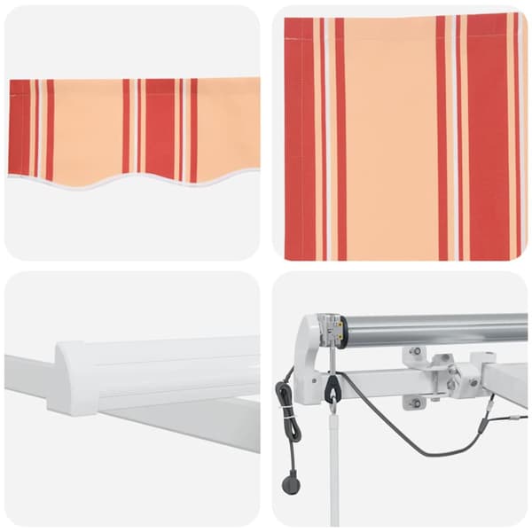 Markis tyg Gul och Orange 300 x 250 cm Polyester