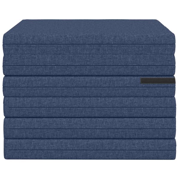 Fällbar Soffbed 140 x 67 x 45 cm Blå