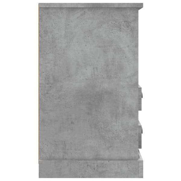 Sängbord betonggrå 43x36x60 cm