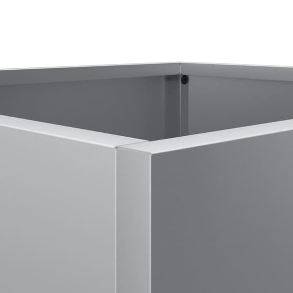 Odlingslåda silver 32x29x75 cm galvaniserat stål