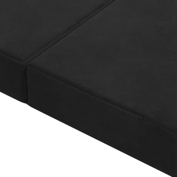 Fällbar Soffbed 140 x 67 x 45 cm Svart