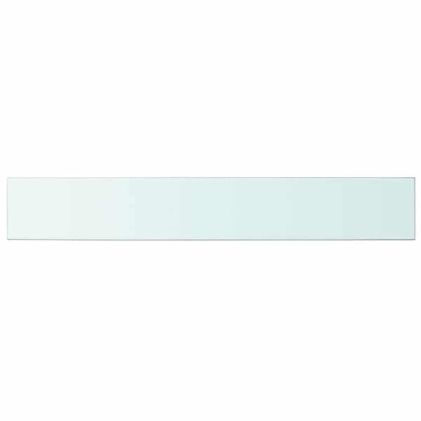 Hyllplan 2 st glas genomskinlig 100x15 cm