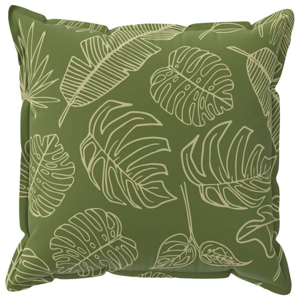 Kuddöverdrag 6 st HOUTEN Bladdesign 60 x 60 cm Polyester