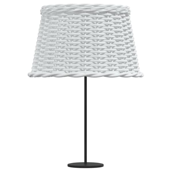 Lampskärm vit Ø45x28 cm korgmaterial
