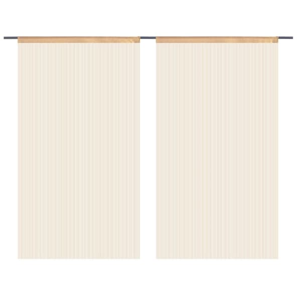 Trådgardiner 2 st 140x250 cm beige