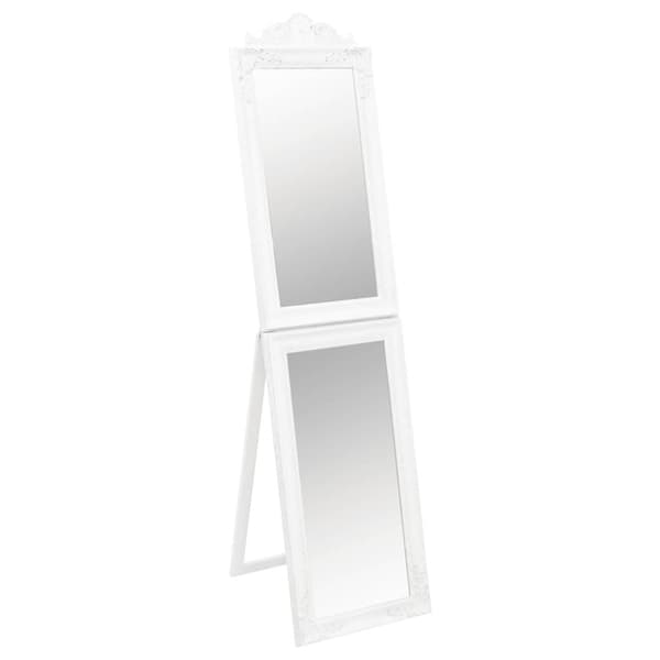 Fristående spegel vit 50x200 cm