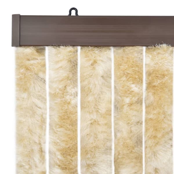 Insektsdraperi beige 56x200 cm chenille