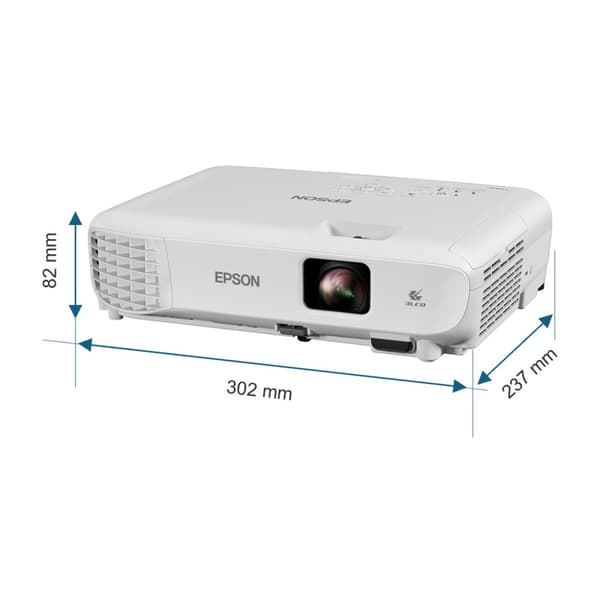 Epson EB-W53 - 3LCD-projektor - bärbar - vit