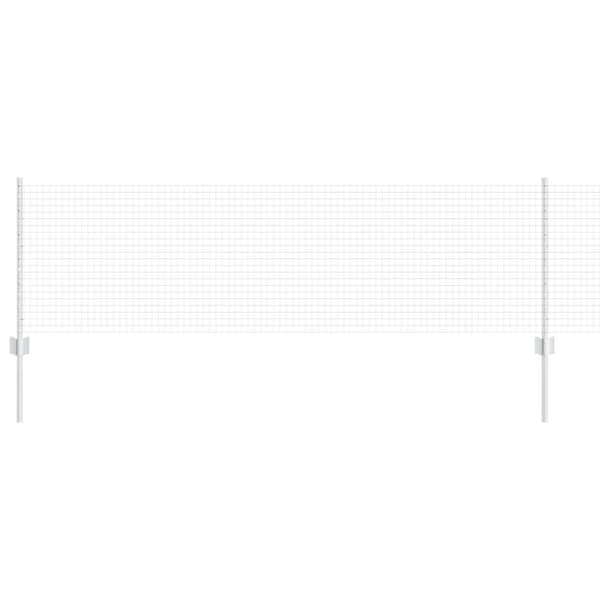 Stängsel med stolpe Silver 0,6 x 25 m Stål