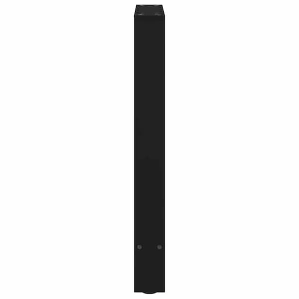 Matbordsben svarta 2 st 50x(72-73) cm stål
