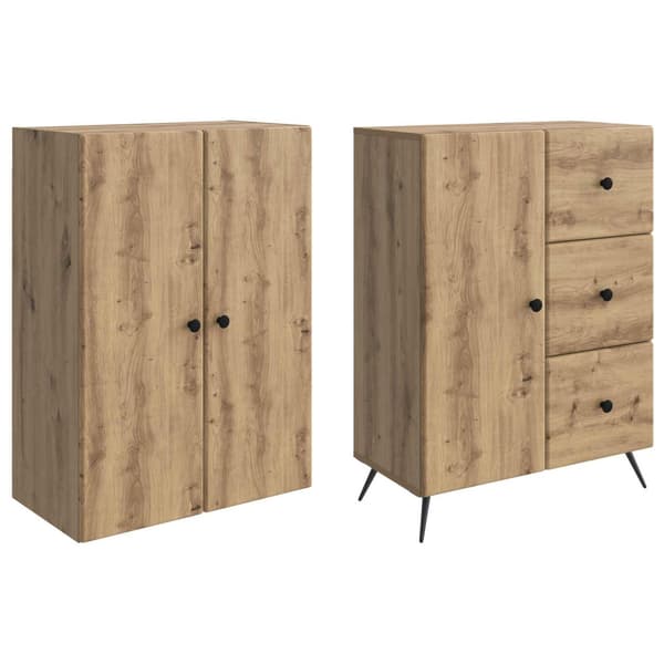 Skåpset 2 pcs Artisan-ek Konstruerat trä