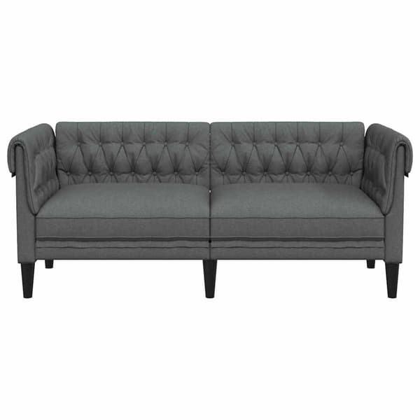 Soffa Mörkgrå 182,5 x 74,5 x 74,5 cm Polyester