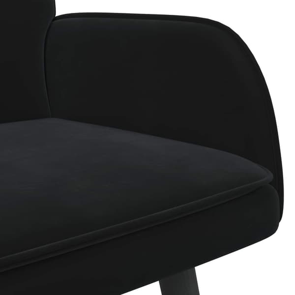 Tvåsitssoffa Svart 115 x 61 x 87 cm Sammet