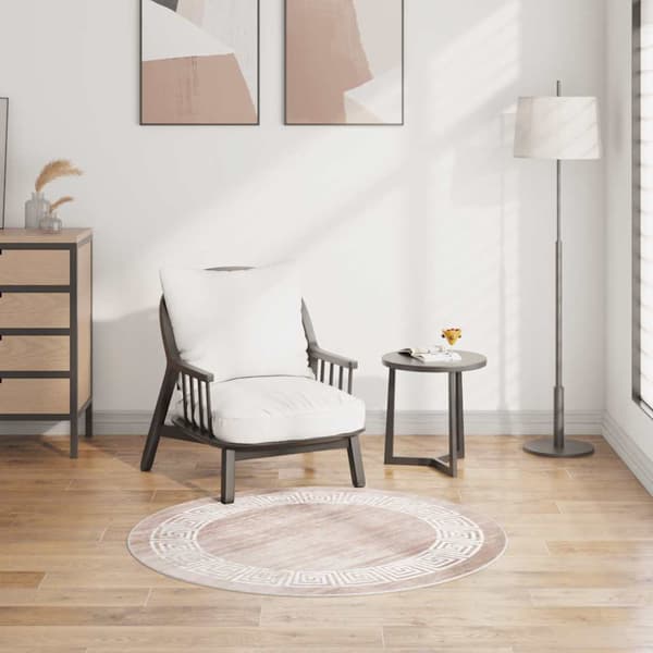 Matta tvättbar 120 cm beige