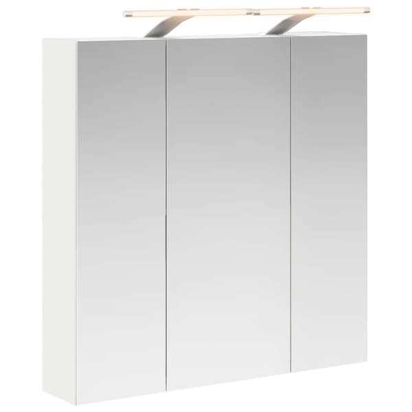 Badrumsspegelskåp Vit 70 x 14,5 x 70 cm Konstruerat trä