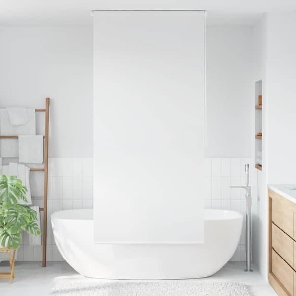 Rullgardin för dusch 100x240 cm vit