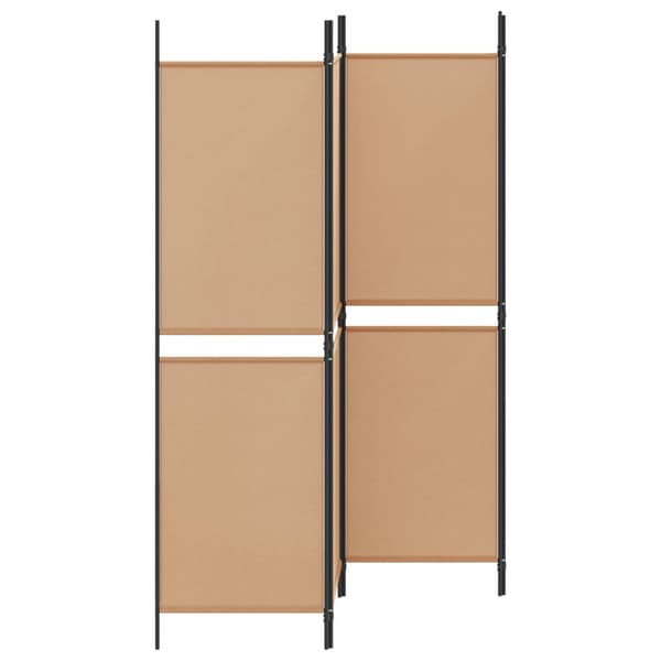 4-panel rumavdelare Beige 200 x 180 cm Tyg
