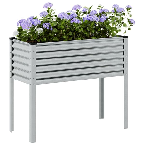 Trädgårdskruka 100x45x90 cm galvaniserat stål
