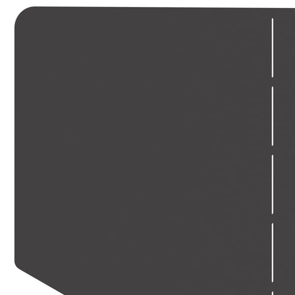 Kant för gräsmatta 100 x 45 cm Stål Svart