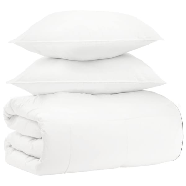 Täckeset 3 st Vit Bambu