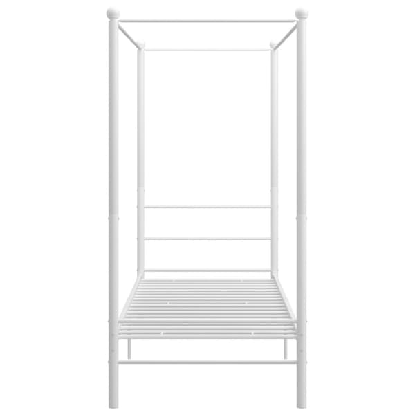Himmelsäng vit metall 90x200 cm