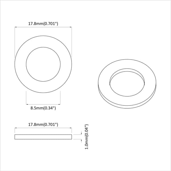 Skivor 11842 pcs Silver Järn