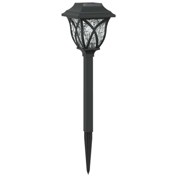 Utomhus solcellslampor med markspik 24 pcs Varmvit 42 cm PP