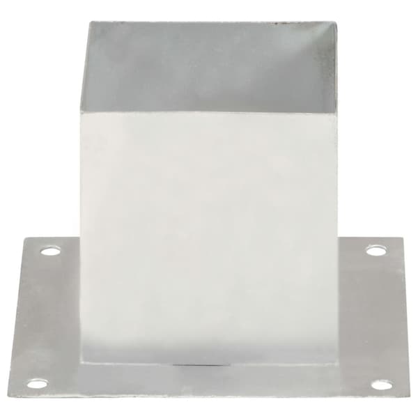 Stolpfot 4 st galvaniserad metall 141 mm