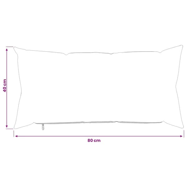 Kuddöverdrag 12 st HEERLEN Gräddvit 40 x 80 cm Bouclé