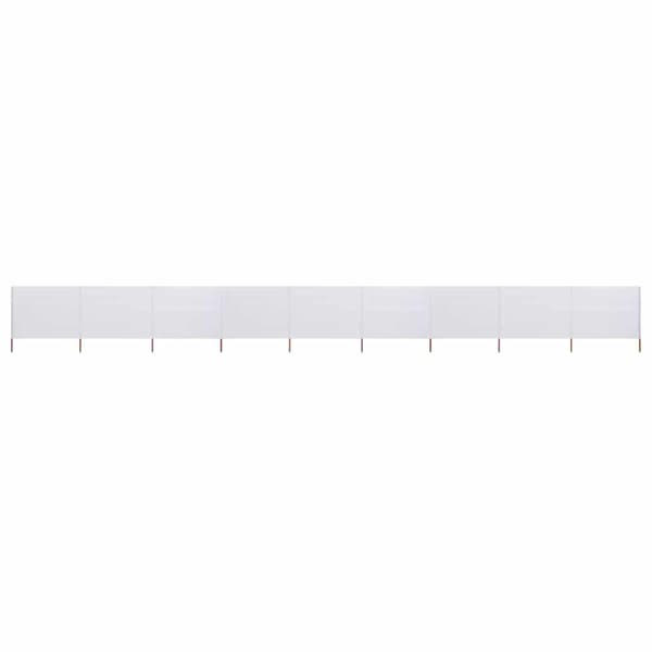 Vindskydd 9 paneler tyg 1200x80 cm sandvit