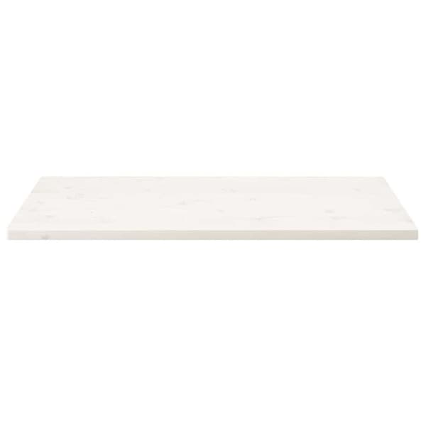 Bordsskiva vit 110x55x2,5 cm massiv furu rektangulär