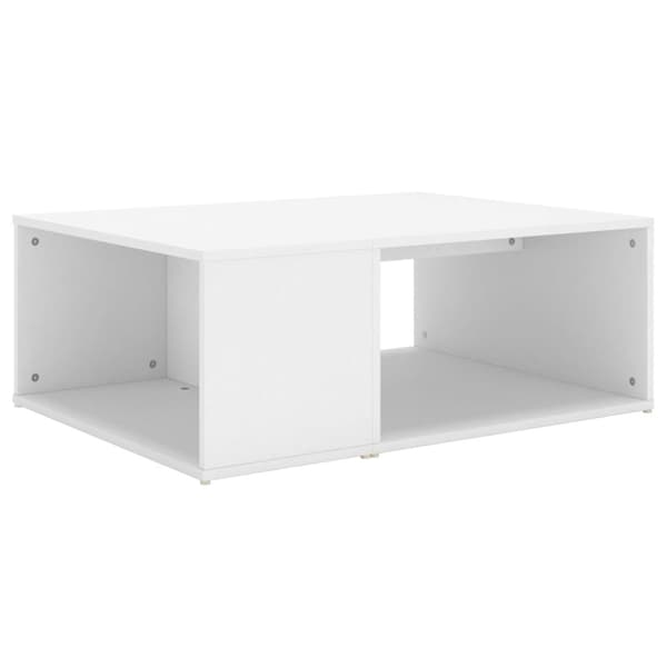 Soffbord vit 90x67x33 cm konstruerat trä