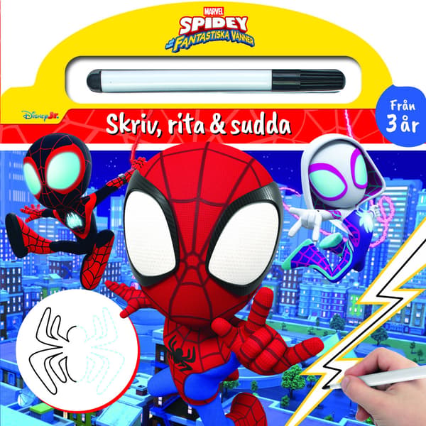 Skriv och sudda ut - Spidey (bok, board book)