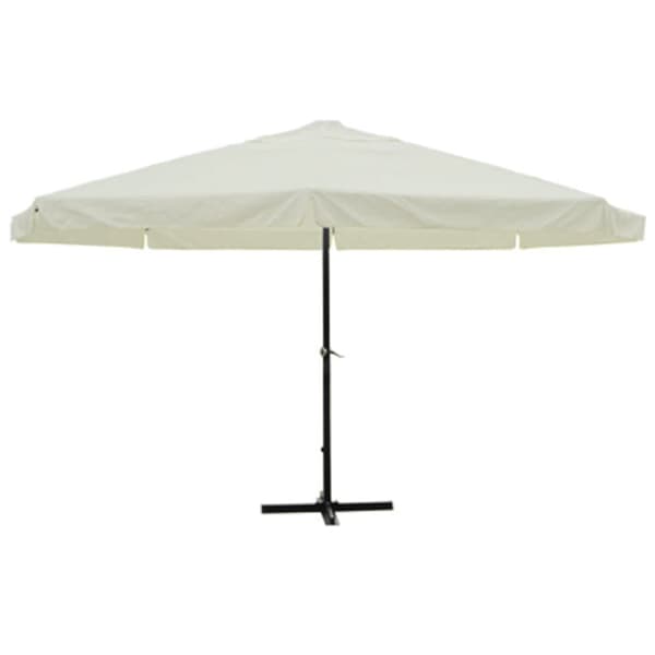 Parasoll aluminium vit 500 cm