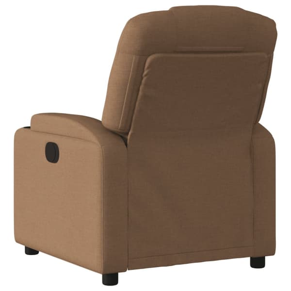 Elektrisk reclinerfåtölj Brun tyg
