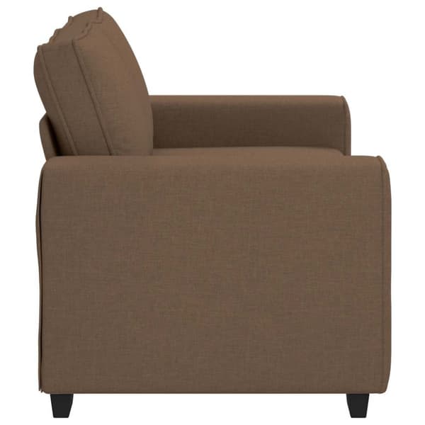2-sitssoffa brun 160x77x82 cm tyg
