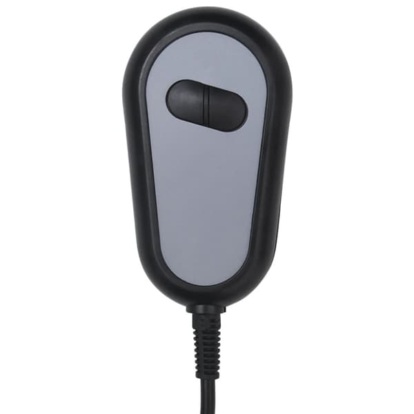 Elektrisk massagefåtölj mörkgrå tyg