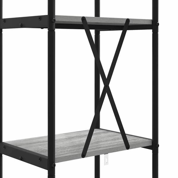Hyllsystem Grå Sonoma 40 x 30 x 146 cm Konstruerat trä
