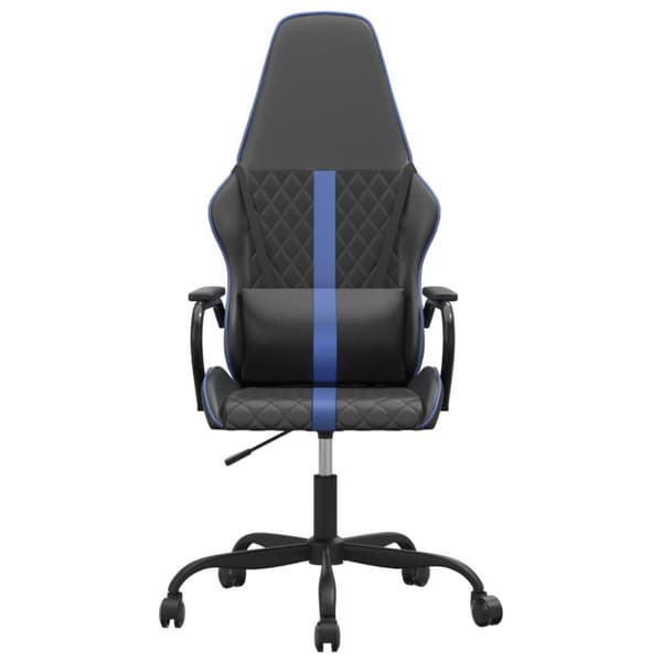 Gamingstol svart och blå konstläder