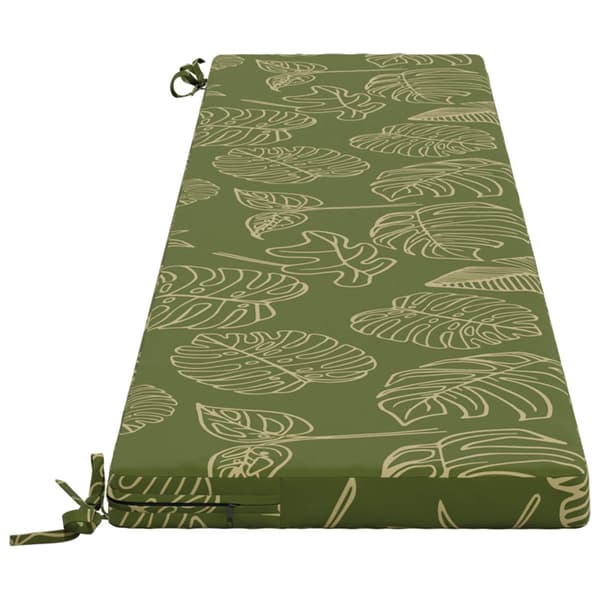 Bänk kudde SOEST 100% Polyester Bladdesign 200 x 40 x 5 cm
