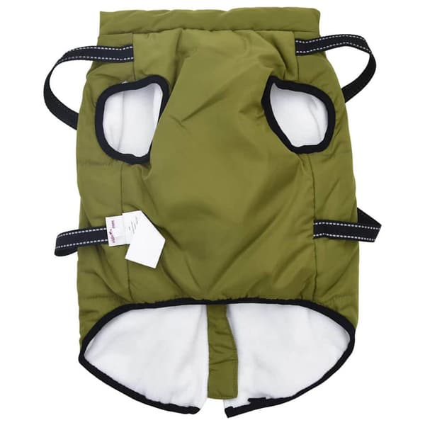 Hund Kappa Armégrön L44 Fleece och Polyester